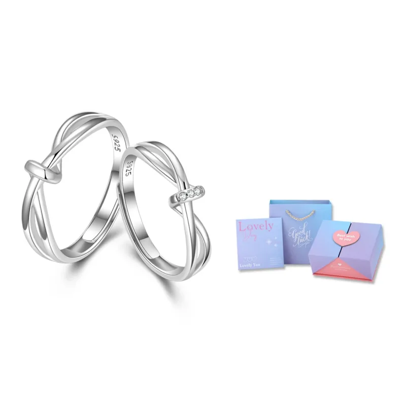 RINGLOVE Zircon Rings Unisex Silver-2