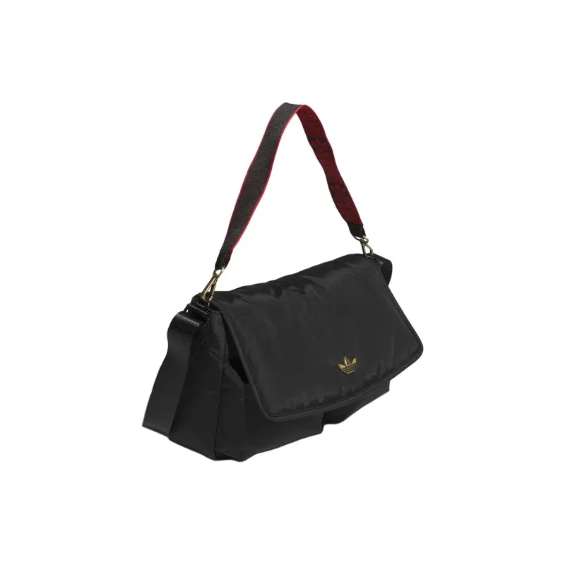 Adidas Originals Recycled Polyester Messenger Bag Crossbody Bag Shoulder Bag Regular Unisex Black-1