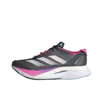 Adidas Adizero Boston 12 Grey Five Crystal Jade Lucid Pink Women's