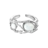 Moonstone Ring, Silver