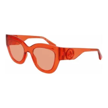 LONGCHAMP Injection Molded Cat Eye Sunglasses Women's Orange