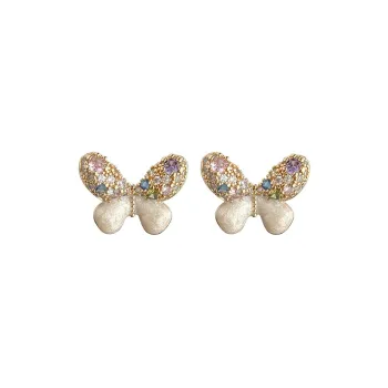 DAN DREAM Enamel Clip On Earrings Women's