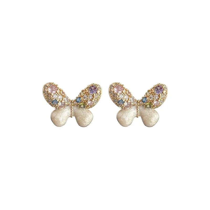 DAN DREAM Enamel Clip On Earrings Women's-0