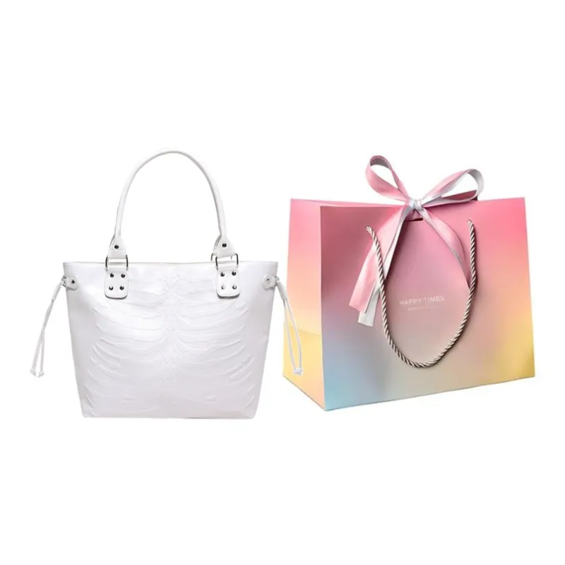 Yalu PU Shoulder Bag, Handbag Regular Women's Black/White/Orange/Rose Red/Gunmetal-2