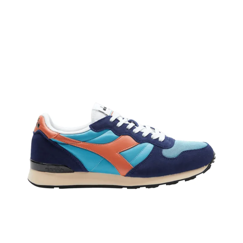 Diadora Camaro Anti-Slip Wear-Resistant Low-Top Casual Shoes Men's Blue-1