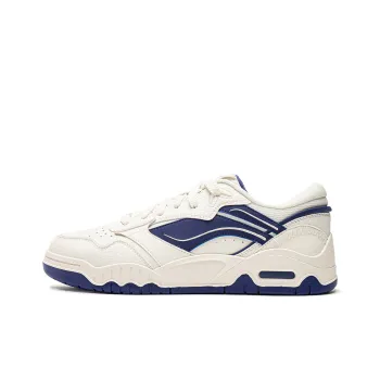 LINING Moon White 3 Skateboard Shoes Men Low Top White Blue