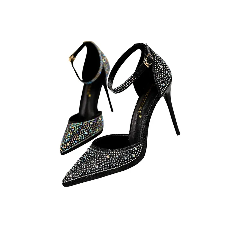 QITUMAUL Slim Heel High Heels Women's-2