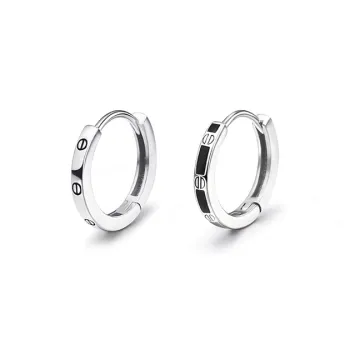 JOLLY NOTE Commute Versatile Date Earrings Unisex Good Luck