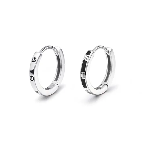JOLLY NOTE Commute Versatile Date Earrings Unisex Good Luck