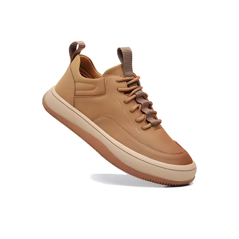 Mr. Thorn Tree Breathable Wear Resistant Height Increasing Low Top Casual Shoes Unisex Brown-3