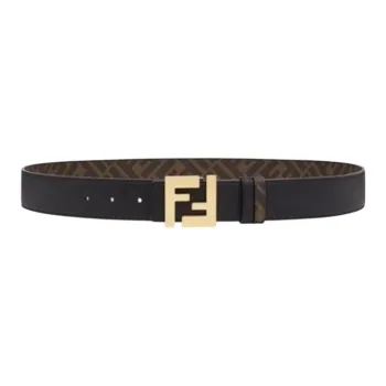 FENDI FF logo Reversible Leather Belt