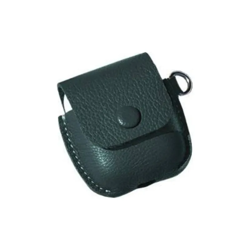 Proper Belongings Cow Leather Earphone Case Unisex Green Charcoal-1