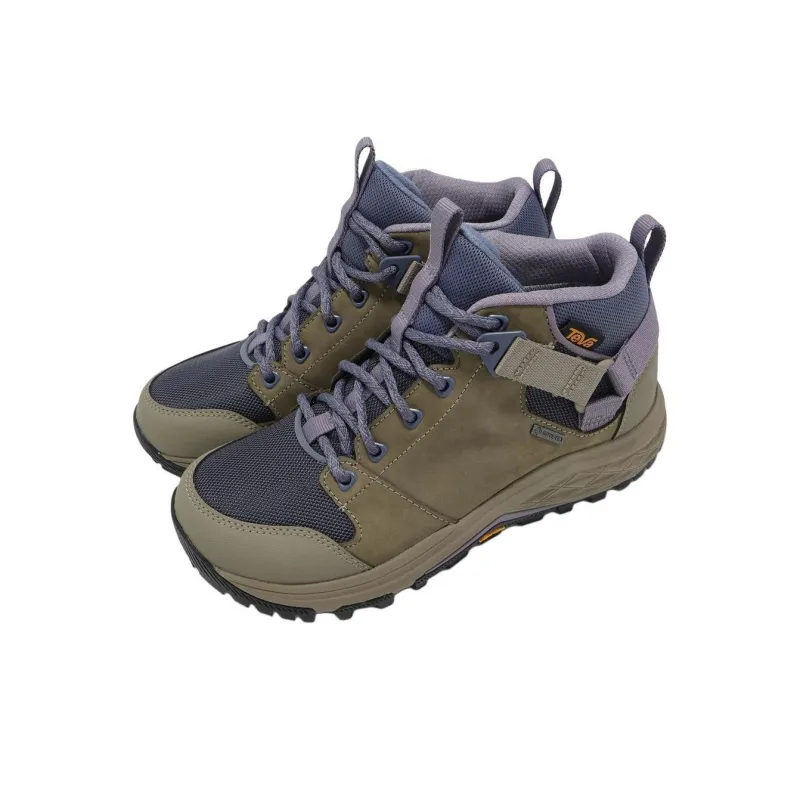 Teva Anti Slip Wear Resistant Mid Top Hiking Shoes Women's Brown-2