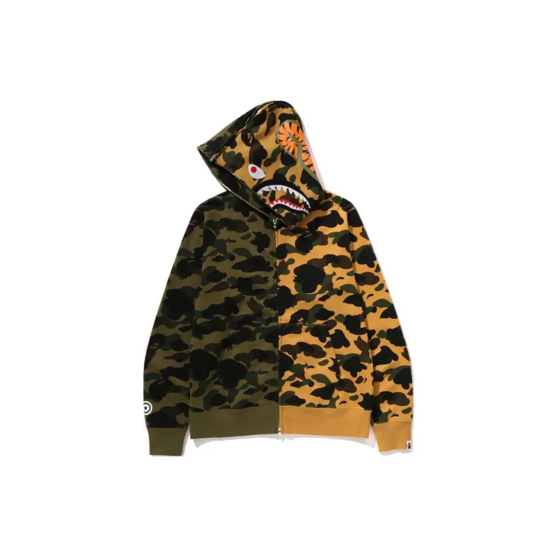 Bape 1st Camo Separate Shark Full Zip Hoodie-2