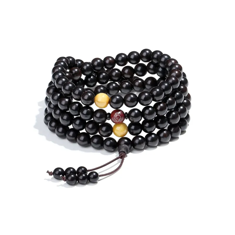 PUTUOSHANWENCHUANG Sandalwood Bracelets Unisex-4