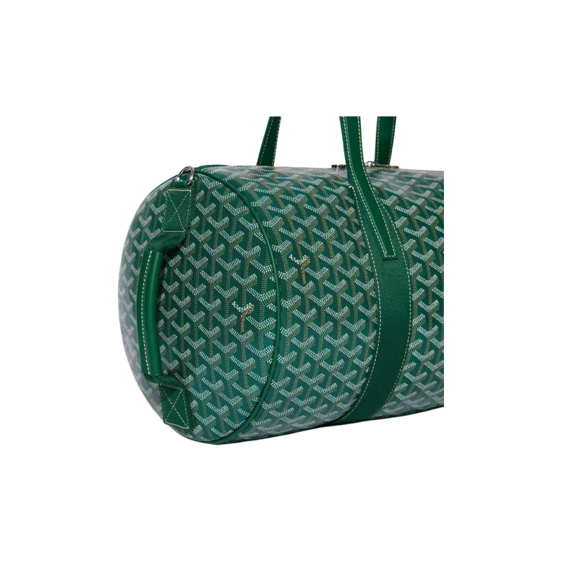 GOYARD Canvas With Calfskin Sports Bag Travel Bag Unisex Green-3