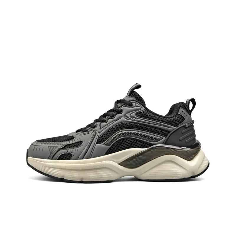AOKANG Cushioned Wear-Resistant Slip-Resistant Low-Top Chunky Sneakers Men's Shopping Bag-0