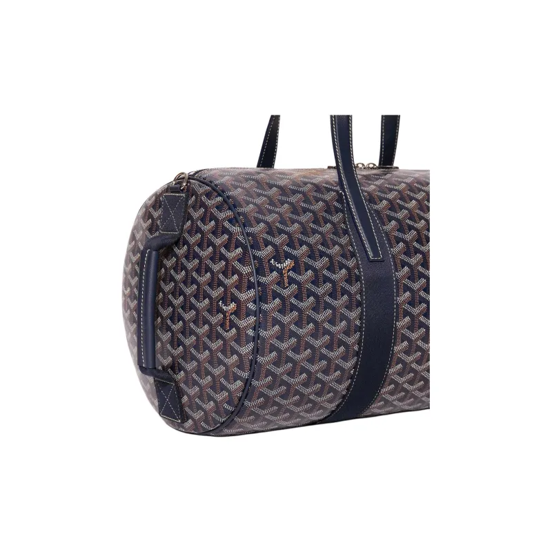 GOYARD Canvas With Calfskin Sports Bag Travel Bag Unisex Marine Blue-3
