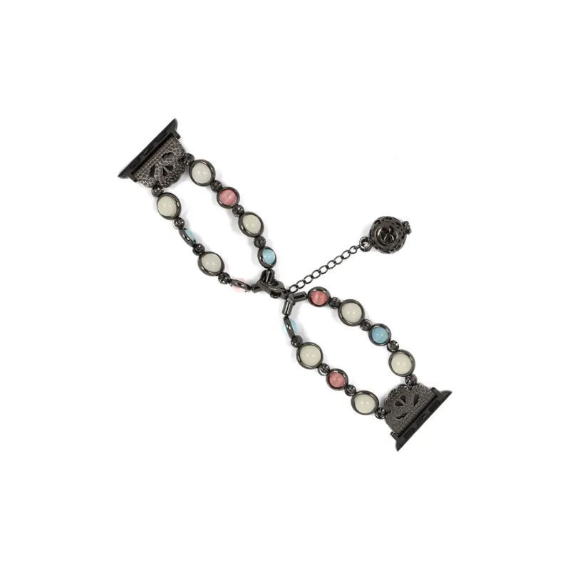 AOMN Watch Band Apple Compatibility Agate Jewelry Glow In The Dark Bead Material-1