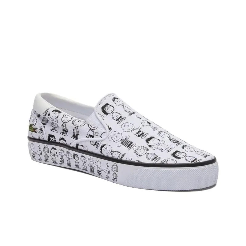 LACOSTE Low Top Skateboard Shoes Men's White-2
