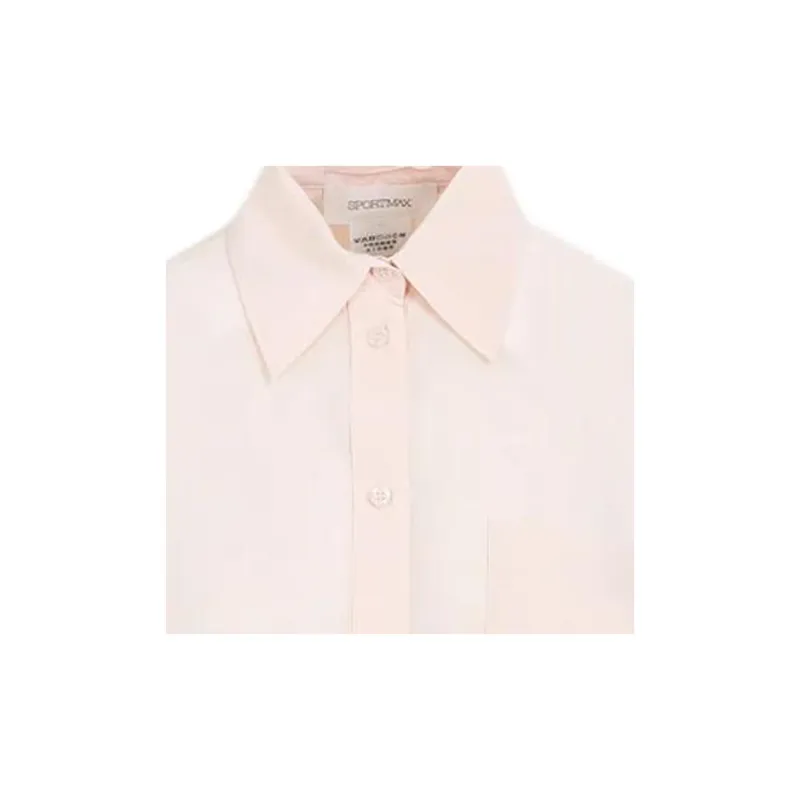 SportMax Buttoned Curved Hem Shirt-1