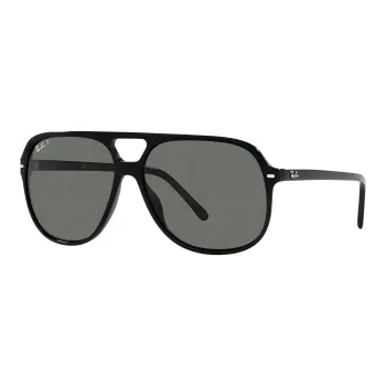 RayBan Plastic Aviator Sunglasses Unisex Black