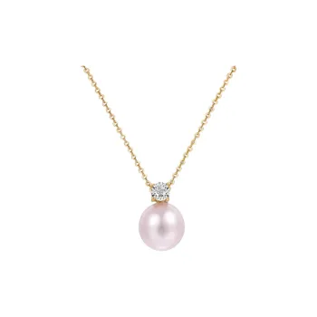 LAISHENTONGLING 18K Gold Necklaces Women's Gold/Pink