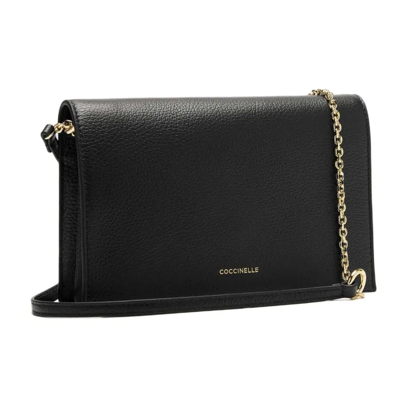 COCCINELLE Natural Dandy Foldover Top Shoulder Bag-1
