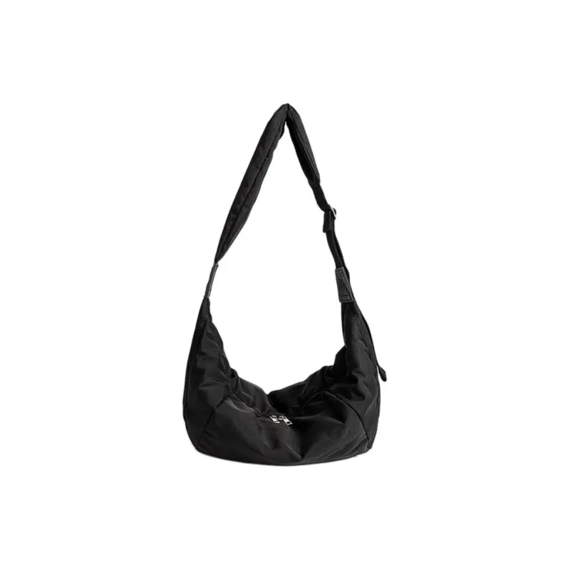Carksky Canvas Canvas Bag Shoulder Bags Regular Unisex White/Black-5