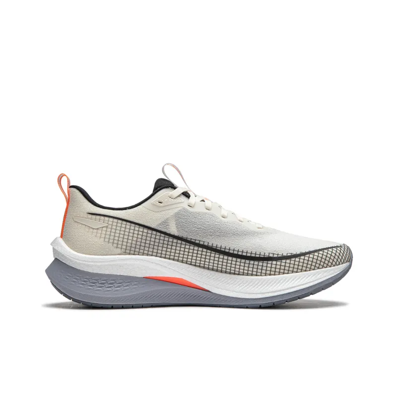 LiNing Red Hare 7 Pro Cushioned Slip Resistant Low Top Running Shoes Men's Ecru Gray-1