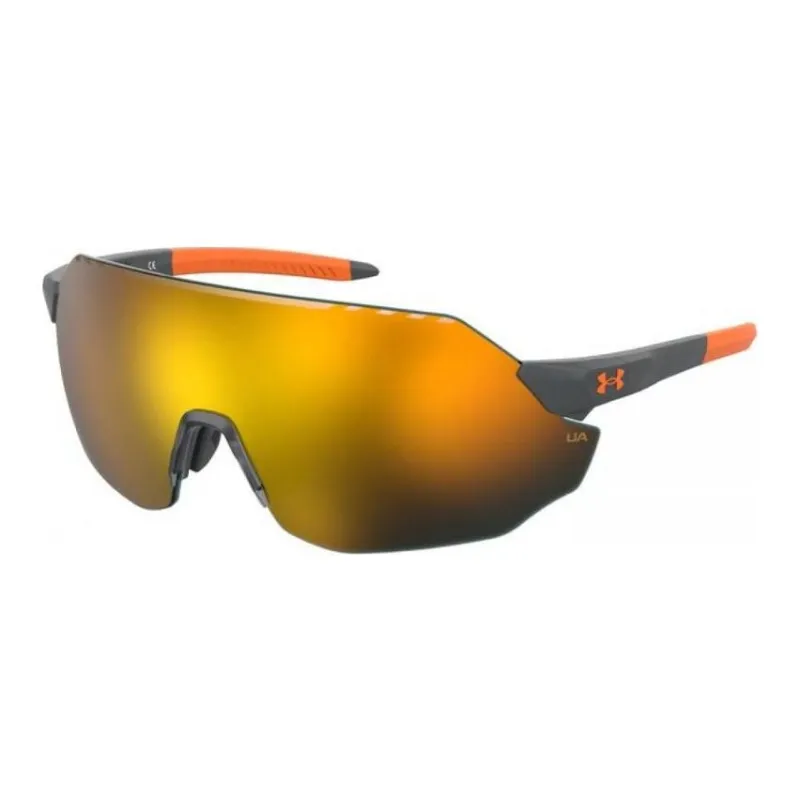 Under Armour Injection Molded Irregular Shape Sunglasses Unisex Gray-0