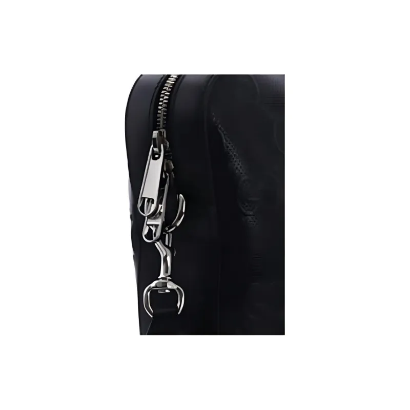 GUCCI Leather Briefcase, Crossbody Handbag, Shoulder Bag Men's Black-2
