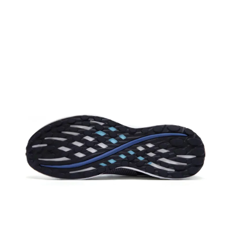 XTEP Polygon 1.0 Cushioning Anti Slip And Wear Resistant Low Top Running Shoes Men's White Black Blue-3