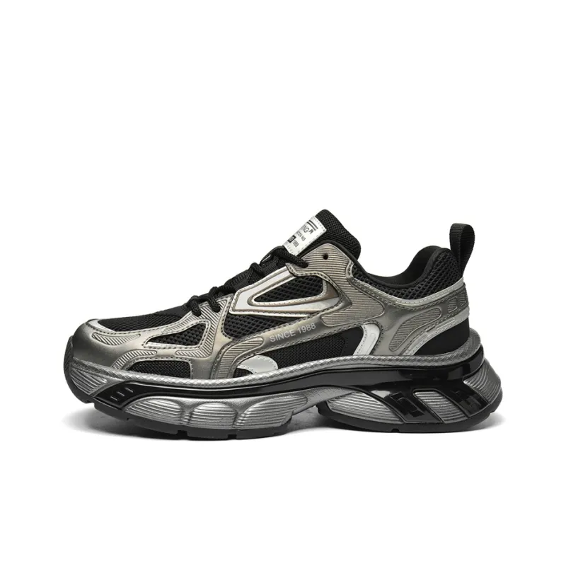 AOKANG Cushioning, Abrasion Resistant, Slip Resistant Low Top Chunky Sneakers Men's Shopping Bag-0