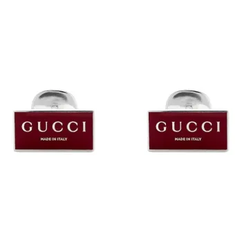 GUCCI Enamel 925 Sterling Silver Cufflinks Unisex Silver