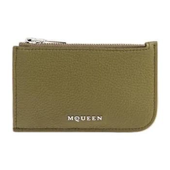 Alexander McQueen Lambskin Card Holder Women's Green