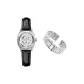 3A350 White Dial-Starry Black Belt (Includes: Steel Band+Premium Chanel Box+Shopping Bag)