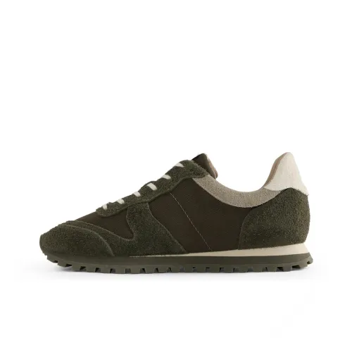 PANE Pace Nostalgia Model Sea Moss Slip Resistant Low Top Casual Shoes Unisex Olive Green