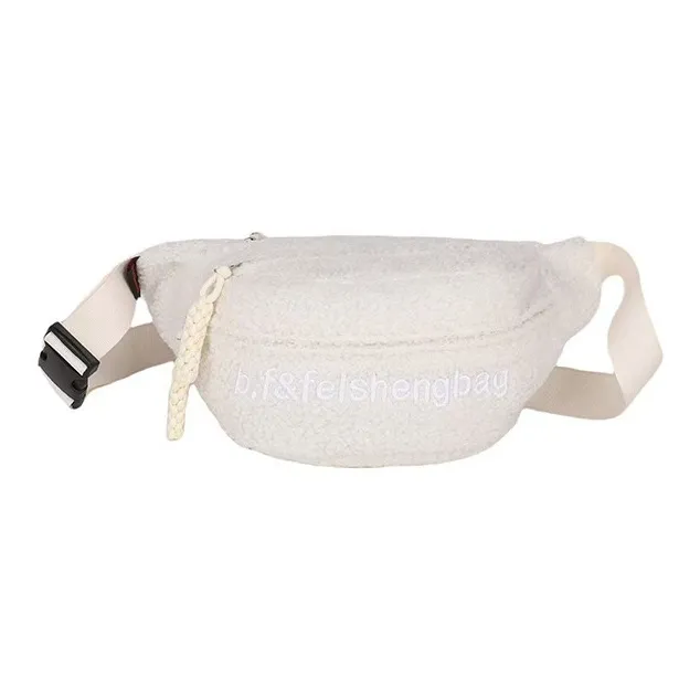 TINYAT Plush Shoulder Bags Sling Bags Regular Unisex Beige/Pink/Black/Khaki-1