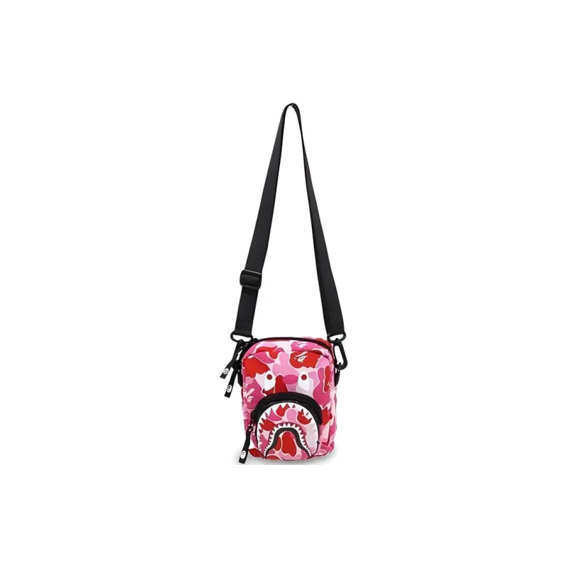 A BATHING APE Polyester Crossbody Bag Mini Men's Blue/Pink-4