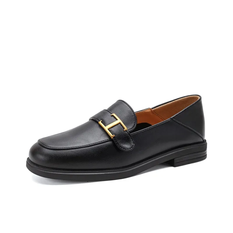FOXER Casual Single Shoes Low Heel Women's Black-0
