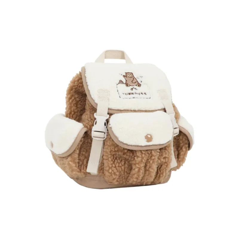 Doughnut Polyamide With Polyester And Acrylic Backpack Small Size Women's Affordable/Hazelnut-2