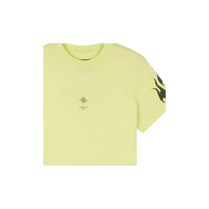 Givenchy Classic Fit T Shirt 'Acid Yellow'-4