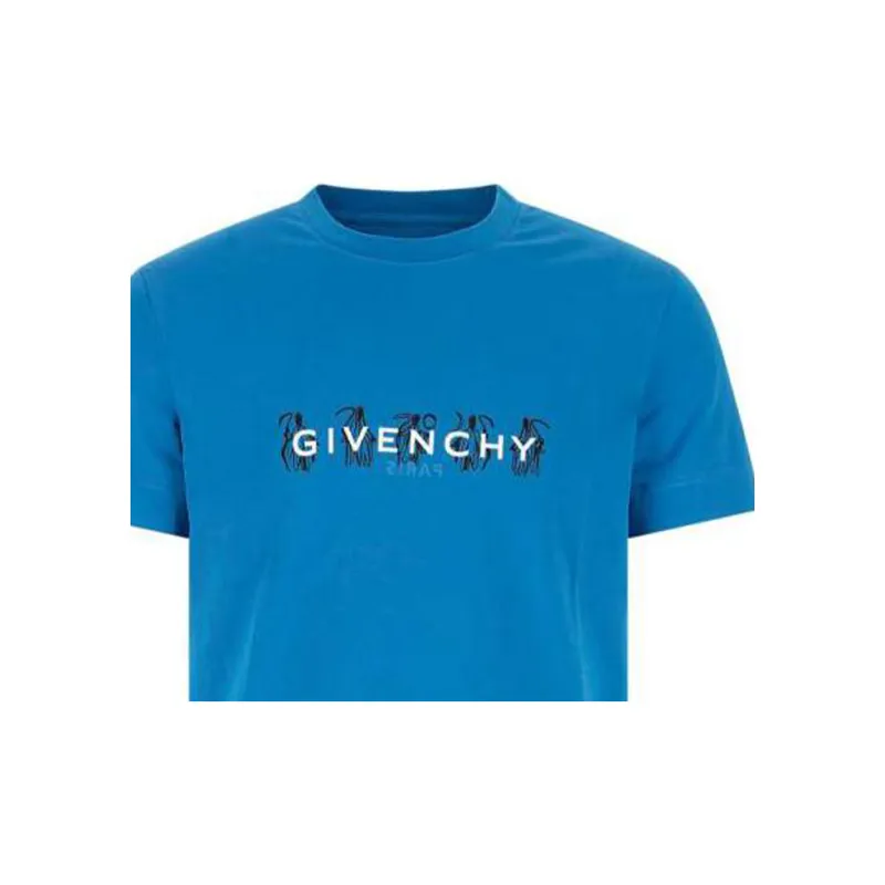 Givenchy Slim Fit Reversed Print T-Shirt-4