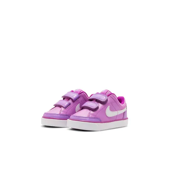 Nike Capri 3 Anti Slip Wear Resistant Low Top Toddler Shoes Taro Purple Infant And Toddler-2