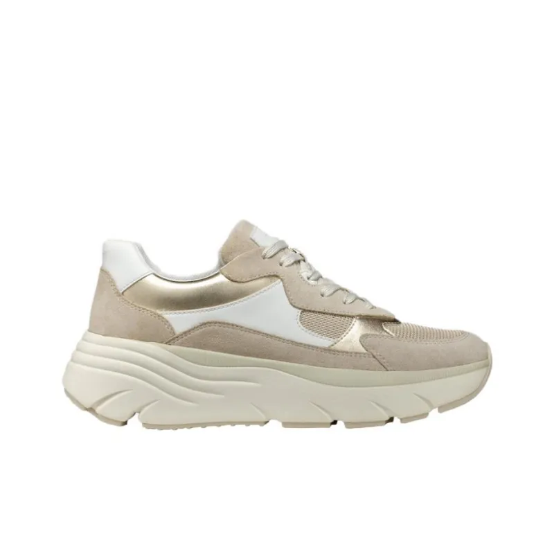 GEOX Diamanta Abrasion Resistant Slip Resistant Low Top Casual Shoes Women's Light Taupe-1