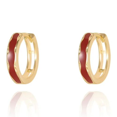LOOK NICE Oil Drip Earrings Women's