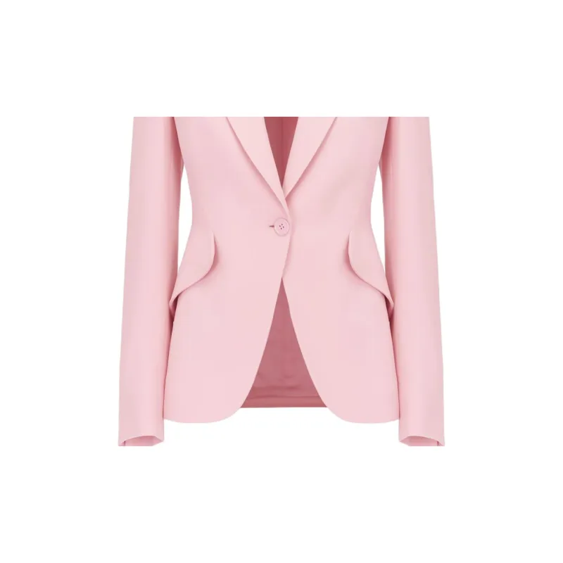 Alexander McQueen Peak Shoulder Pad Single Breasted Blazer-6