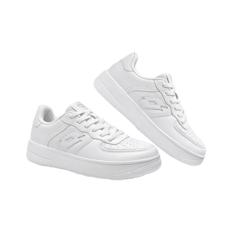 LOTTO Anti Slip Wear Resistant Low Top Skateboard Shoes Unisex White-3