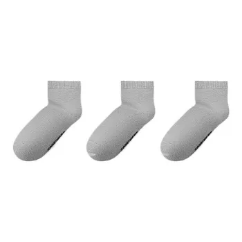 Skechers Ankle Socks Unisex 3 Pack Mixed Gray